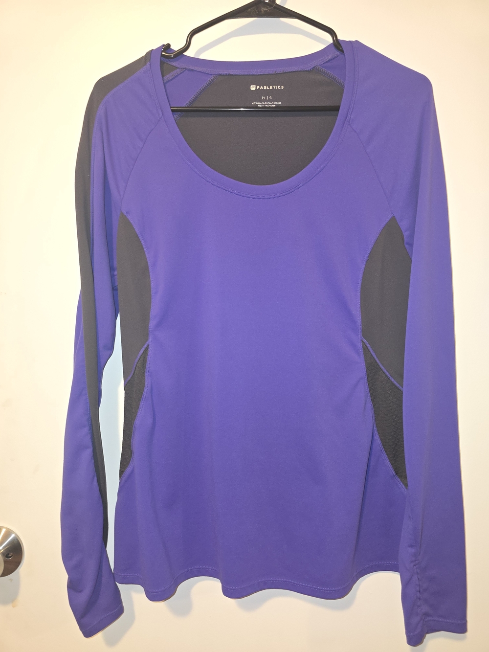 Fabletics Women's Purple Long-Sleeve Performance Top